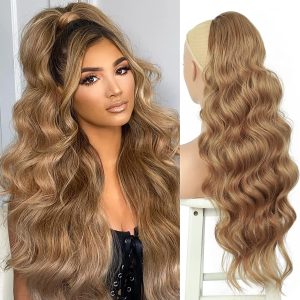 Coda di capelli sintetici con velcro Biondo Sabbia #18