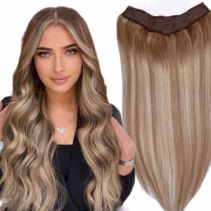 Tessiture di capelli naturali V-Shape Balayage #7/#18