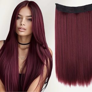 Tessiture di capelli Liscia Borgogna