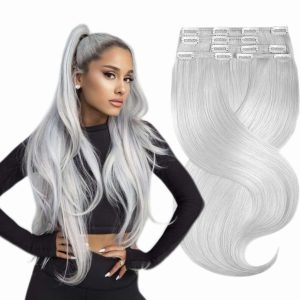 Clip On Premium Dritto Collezione Nera Grigio