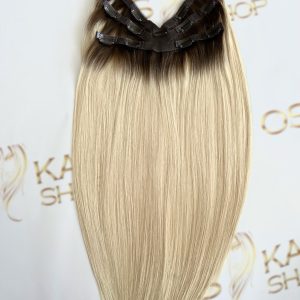 Tessitura Eva Hair (6D capelli russi autentici) Ombre Castano Medio/ Biondo Chiaro #3/ #60