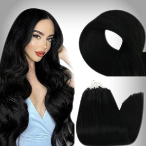 Estensioni Microring Russian Hair #1 Nero