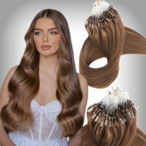 Estensioni Microring Russian Hair #7 Castano Chiaro