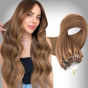 Estensioni Microring Russian Hair #8 Biondo Nocciola