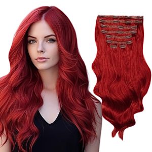 Clip On Premium Dritto Collezione Nera Rossa