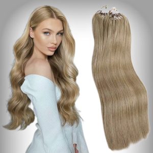 Estensioni Microring Russian Hair #18 Biondo Sabbia