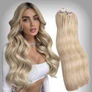 Estensioni Microring Russian Hair #24 Biondo Beige