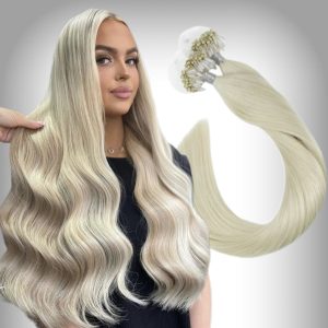 Estensioni Microring Russian Hair #60A Biondo Perlato