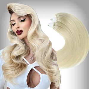 Estensioni Microring Russian Hair #613 Biondo Chiaro