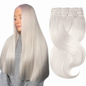 Clip On Premium Dritto Collezione Nera Grigio chiaro