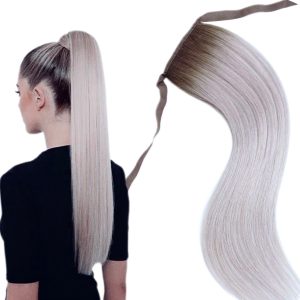 Coda di capelli Oskar Ombre #9/Grigio Chiaro