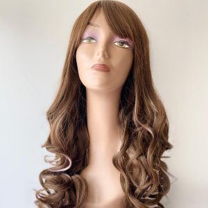 Parrucca Castano Lungo Ricci