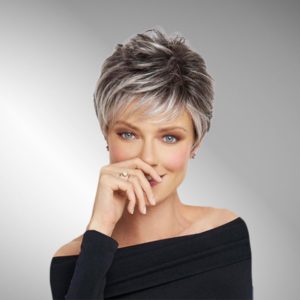 Parrucca Lady Grigio Metallizzato