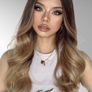 Parrucca Ombre Castano Scuro/Caramel