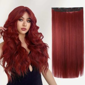 Tessiture di capelli Liscia Rossa