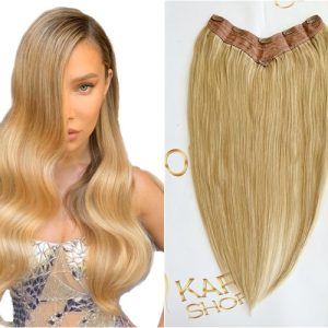 Tessiture di capelli naturali V-Shape #20 Biondo Beige Chiaro