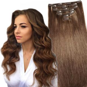 Clip-on Russian Castano Naturale Medio #5