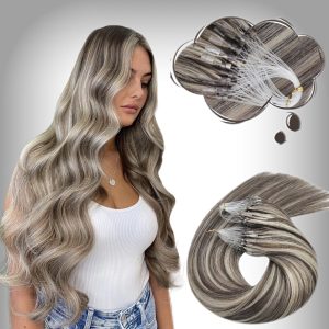 Estensioni Microring Russian Hair Balayage #9/ Argento