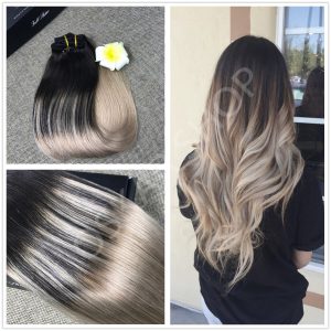 Ciocche Separate Oskar Balayage #1B Grigio Chiaro