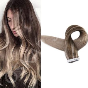 Tape In Collezione Nera Balayage #7 Grigio Chiaro