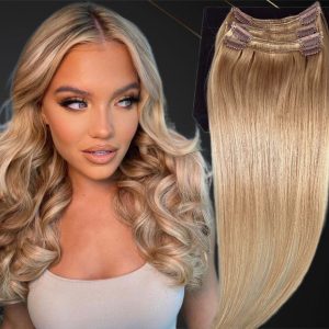 Extensioni Clip-on MiniGold Biondo Medio #12