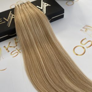 Estensioni Tape-in Russian Biondo con Meches