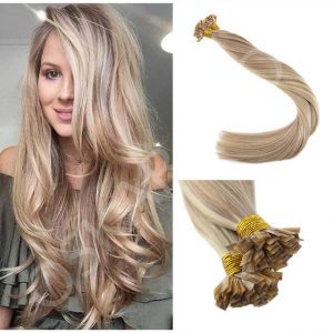 Extensii cheratina Diamond Biondo con Meches #18 #60