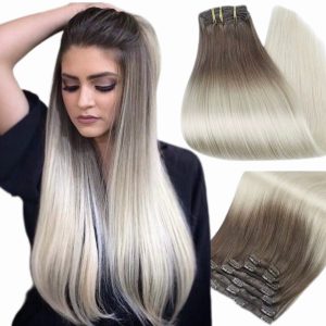 Estensioni Clip-On DeLuxe Extreme Ombre #6 Grigio chiaro