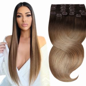 Clip On Premium Dritto Collezione Nera Ombre #2 #8N