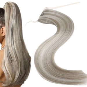 Coda di capelli Oskar Balayage #19/Argento