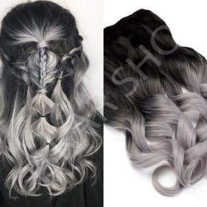 Tessiture di capelli Ricci #1B Grigio