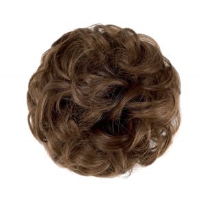 Elastico in capelli sintetici Castano Chiaro