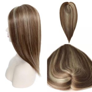 Parrucche Parziali Castano con Meches