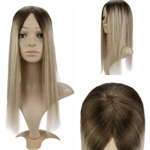 Parrucche Parziali Castano Chiaro/ Biondo Chiaro