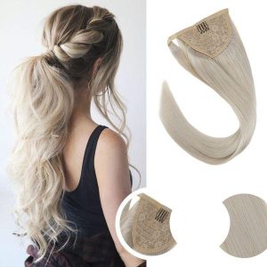 Coda di capelli sintetici Grigio Chiaro