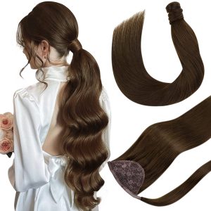 Coda di capelli con velcro Magic Tail #6 Castano Naturale Chiaro
