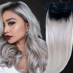 Extensioni Clip-on MiniGold Ombre #1/ Grigio