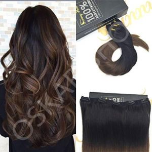 Tessiture di capelli Ondulati Ombre #1B #7