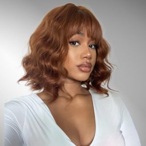 Parrucca Bobo Castano Chiaro