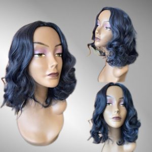 Parrucca Blu Scuro