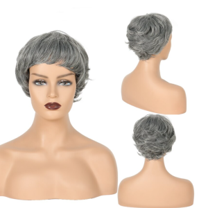 Parrucca in Capelli Naturali Grigio
