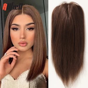 Parrucche Parziali Castano Chiaro #6