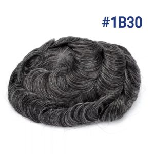 Parrucca per uomo Grigio con Meches Scuro II