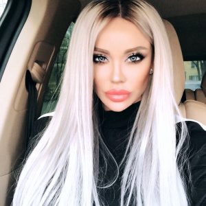 Parrucca in Capelli Naturali Baby Grigio 55cm - Full Lace