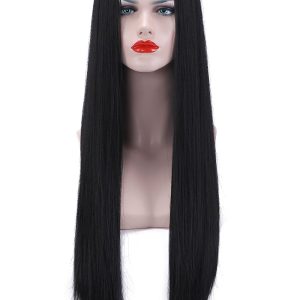 Semiparrucche di capelli naturali U Parte Castano Scuro Liscio 2