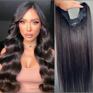 Tessiture di capelli naturali V-Shape #1B