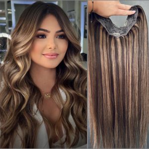 Tessiture di capelli naturali V-Shape Balayage #2/#8