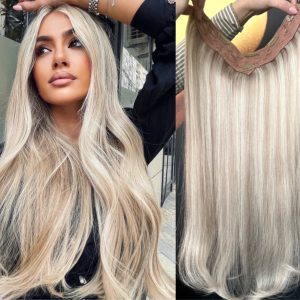 Tessiture di capelli naturali V-Shape Balayage #19/Argento