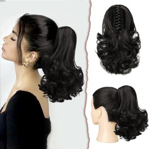 Code di volume ondulate Nero Naturale
